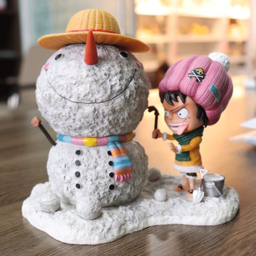海贼王路飞雪人可动索隆艾斯女帝娜美手办模型玩偶摆件生日礼物
